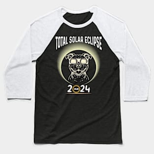 Solar Eclipse 2024 Shirt Total Eclipse April 8th 2024 Dog Baseball T-Shirt